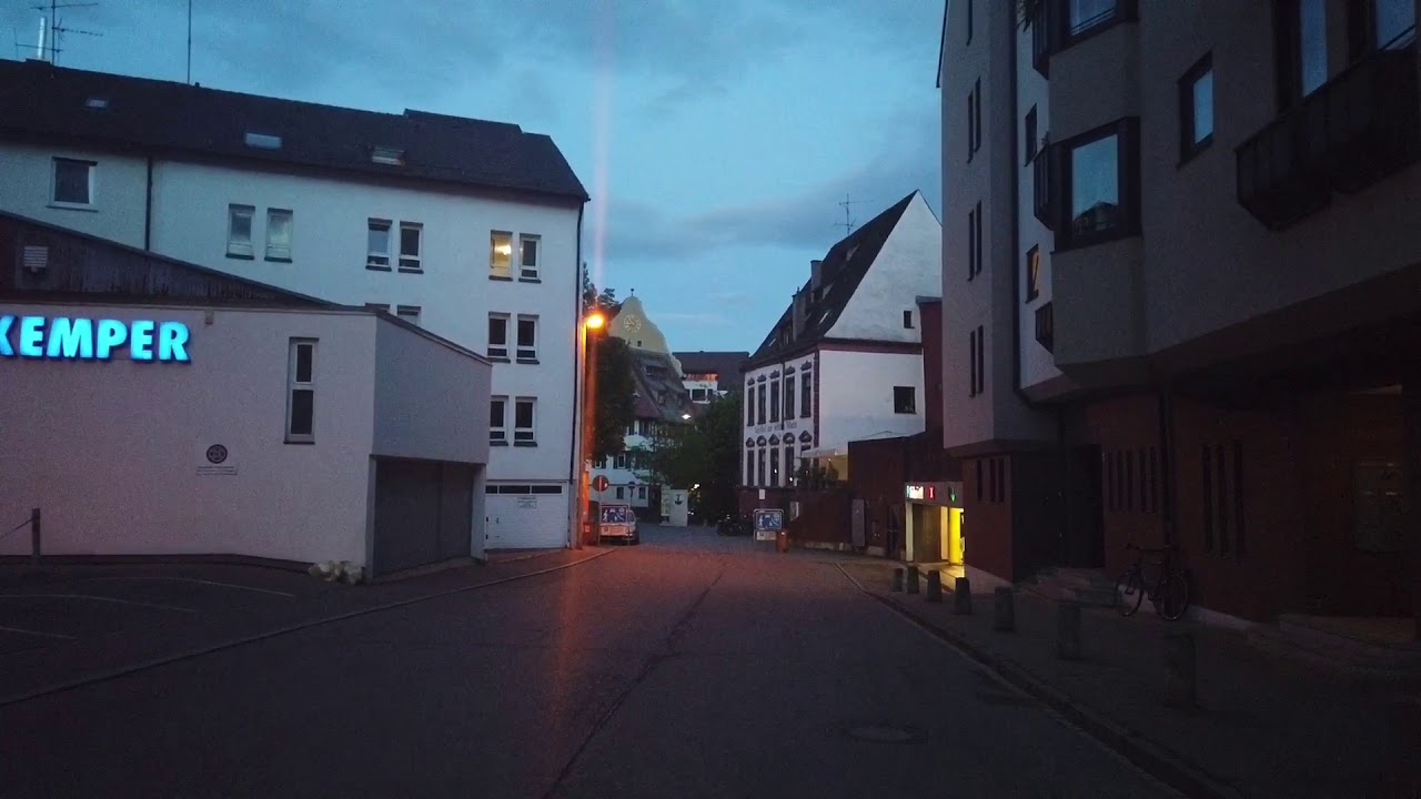 Night walk in Ulm finally got to Danube river