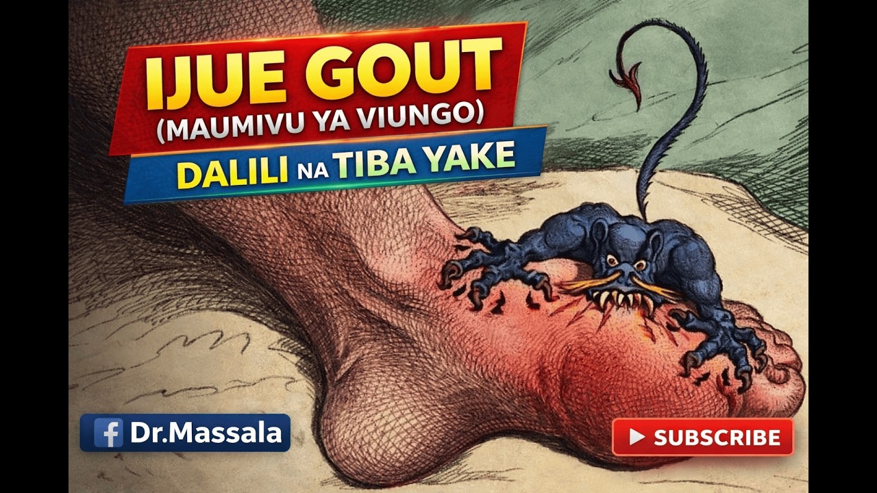 IJUE GOUT (MAUMIVU YA VIUNGO), DALILI, TIBA NA KUEPUKA @gout clinical features and its treatment