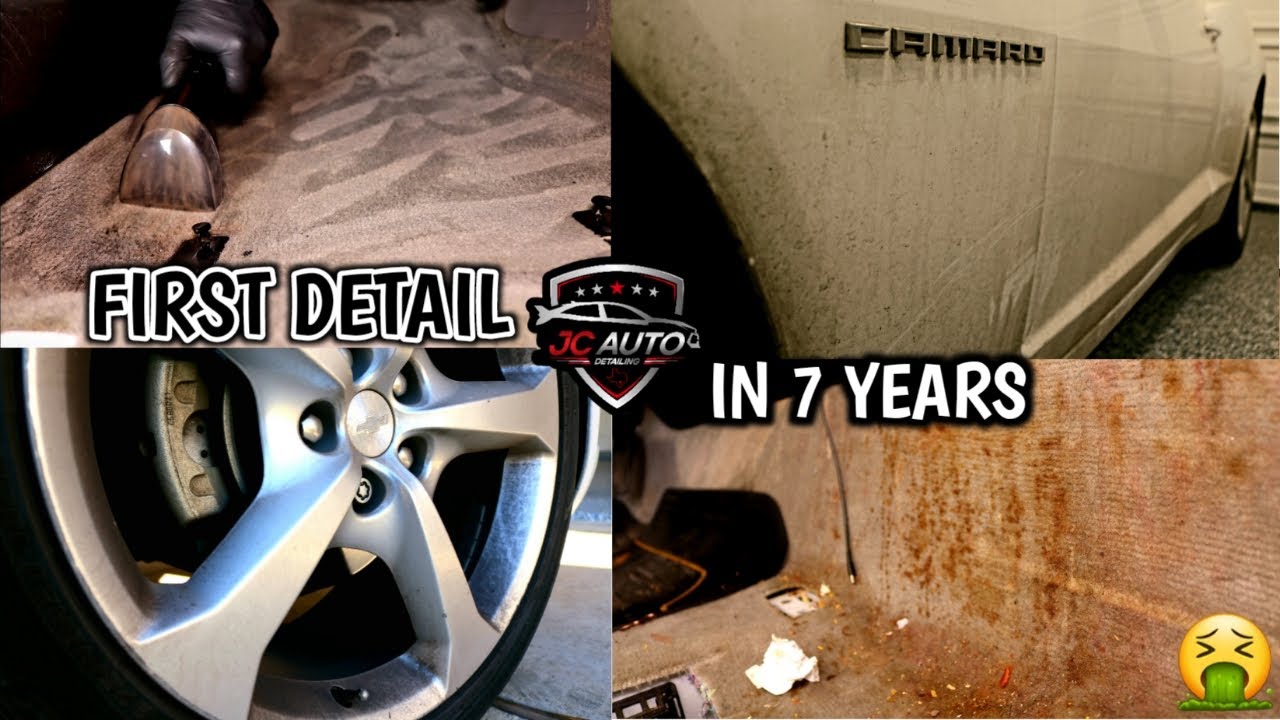 Deep Cleaning a DIRTY Camaro RS | Satisfying & Incredible Car Detailing Transformation!!