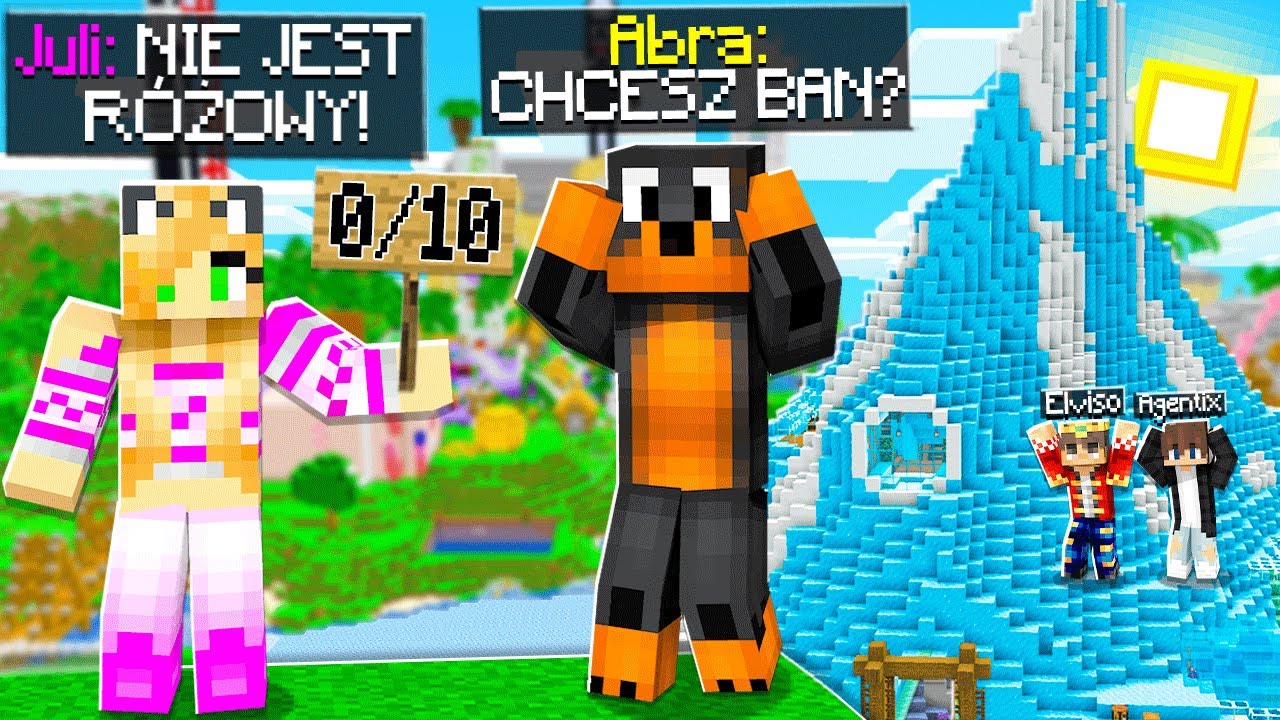 REAKCJA MOJEJ DZIEWCZYNY JULI na MÓJ LODOWIEC… (wkurzyła mnie) w Minecraft! 😡 / Elviso, Agentix