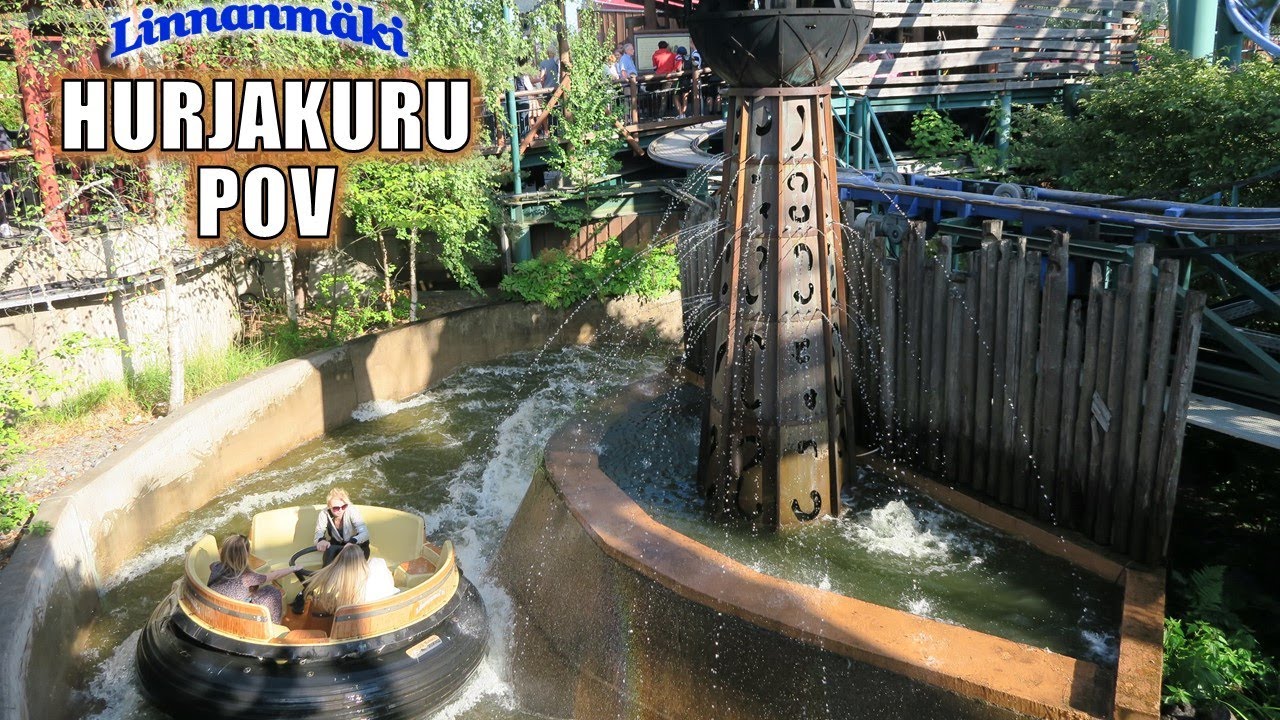 Hurjakuru POV, Linnanmaki Intamin River Rapids Ride | Non-Copyright