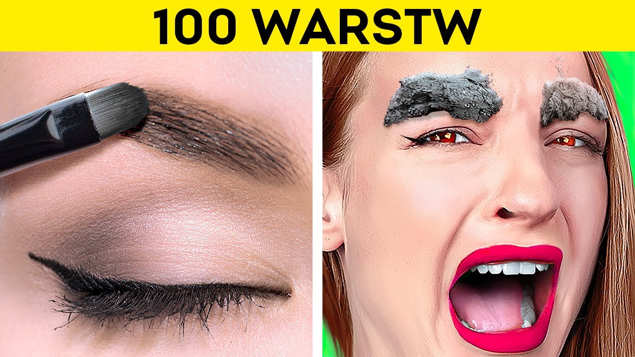 WYZWANIE: 100 WARSTW || 100 warstw jedzenia, makijażu, ubrań i papieru toaletowego od 123 GO! GOLD