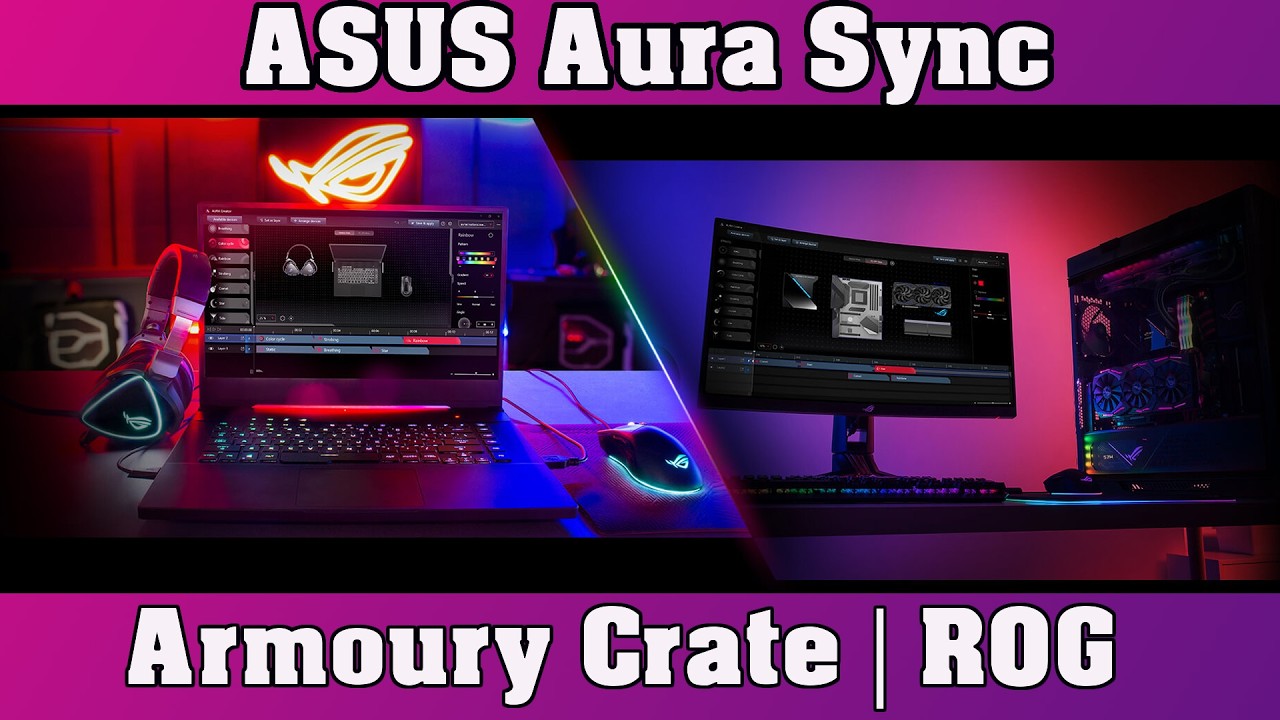Configura mejor tu RGB de tu pc con  Armoury Crate /aura sync 