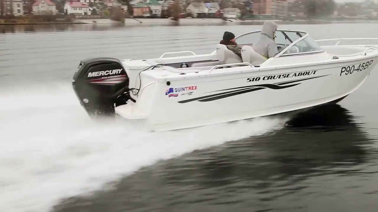 Тест драйв Quintrex 510 CRUISEABOUT с мотором Mercury 115 ELPT EFI (четырехтактный)
