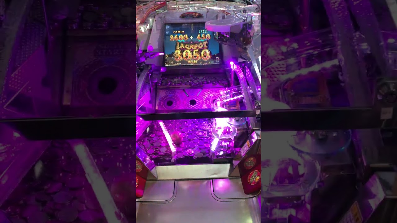 メダルゲーム　グランドクロスレジェンド　7が頻繁に来る台の落ちの様子