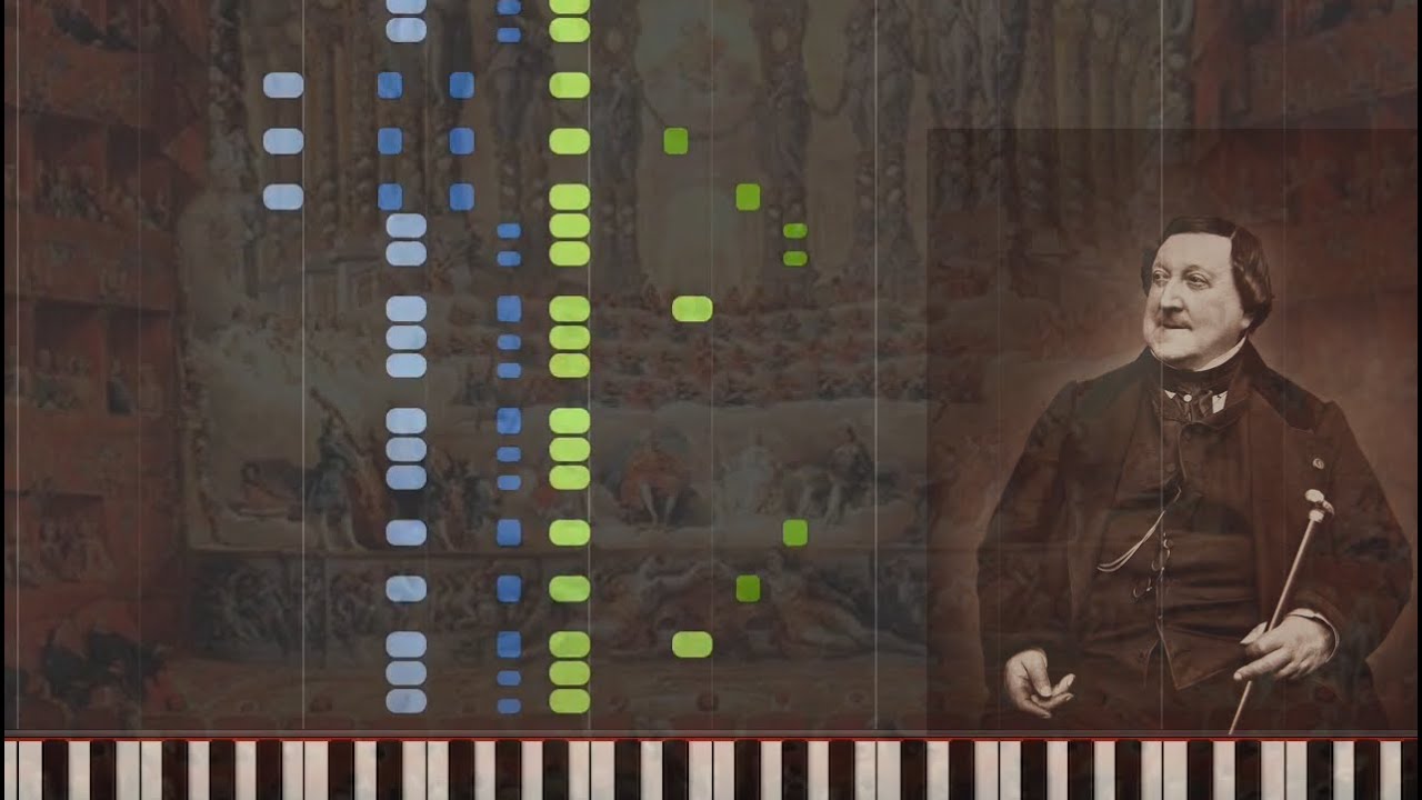 Rossini: 10 Famous Overtures - Arranged For Solo Piano [Piano Tutorial] (Synthesia)