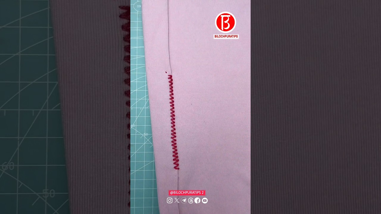 Lock stitch Hand-FoldedHem