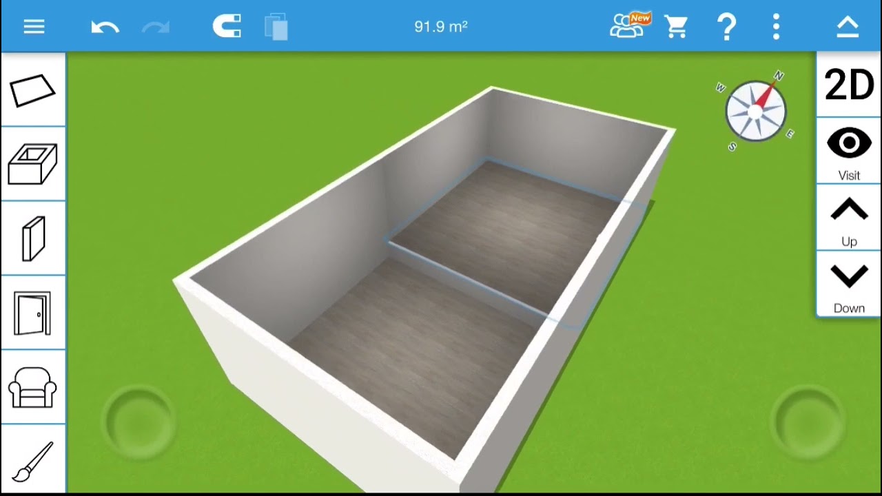 SPLIT - LEVEL TUTORIAL [home design 3d]
