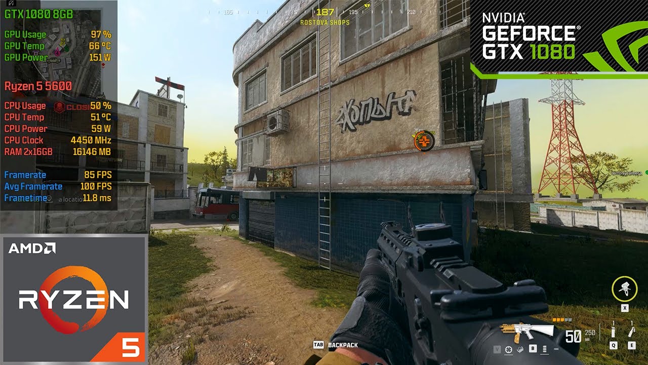 Call of Duty Warzone | Ryzen 5 5600 | GTX 1080 8GB | 1080P | FULL HD