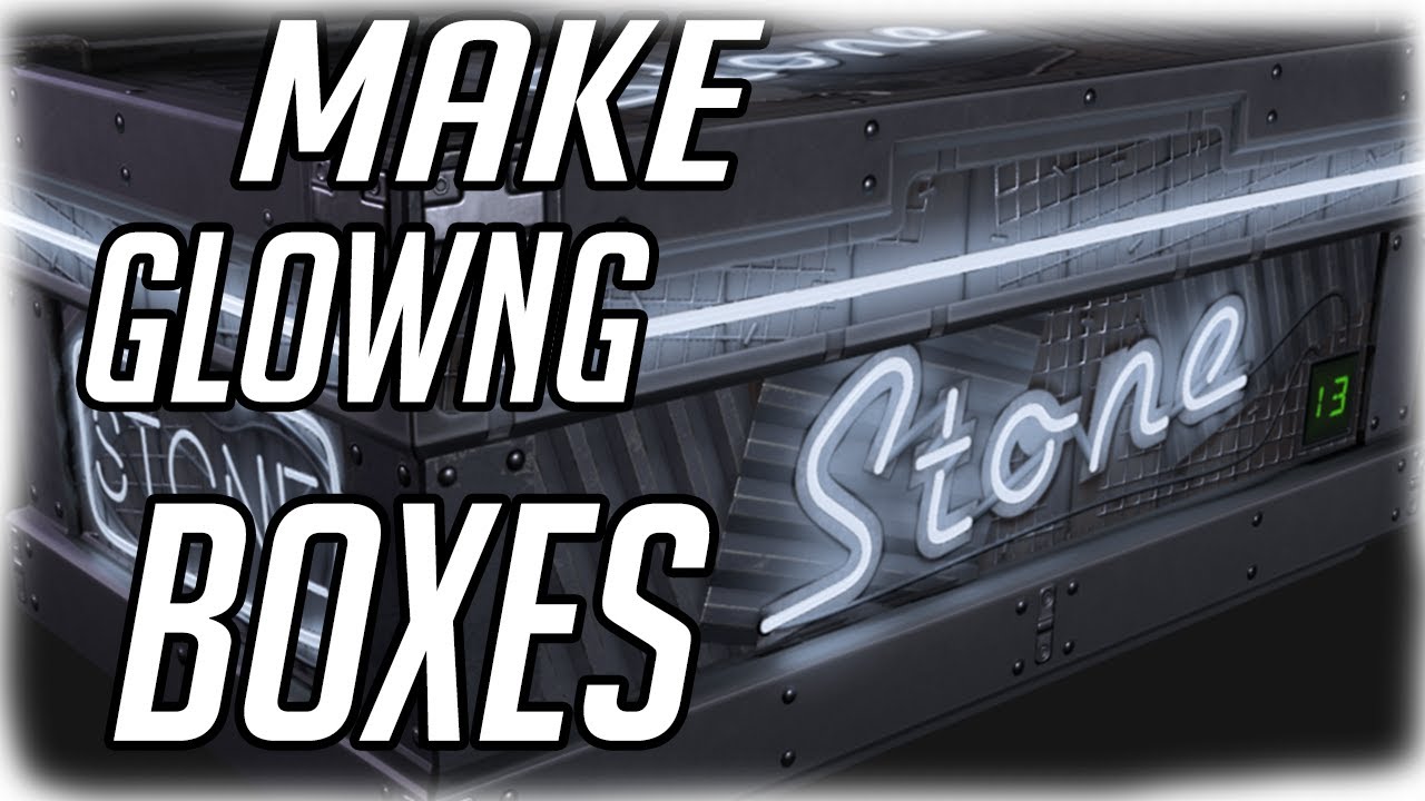 How to make glowing box skins in Rust