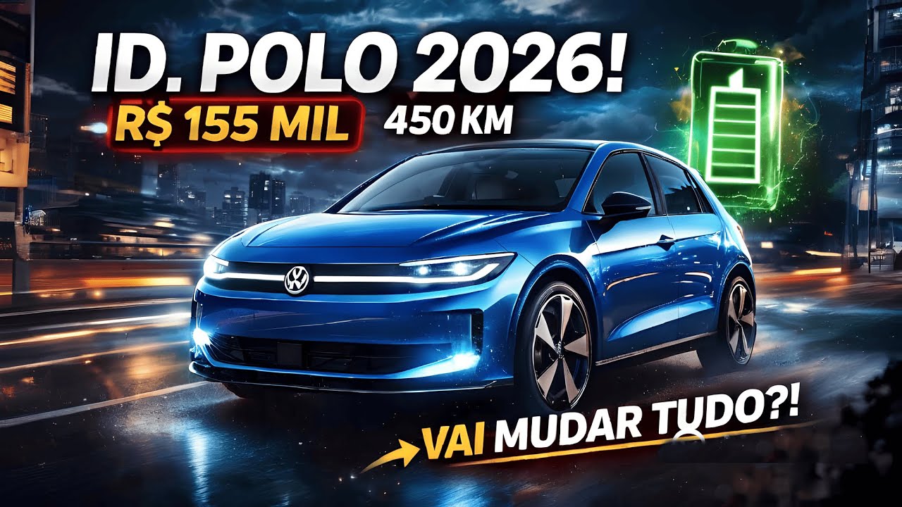 NOVO VW ID. POLO 2026 O ELÉTRICO DE R$155 MIL QUE VAI MUDAR O MERCADO BRASILEIRO!