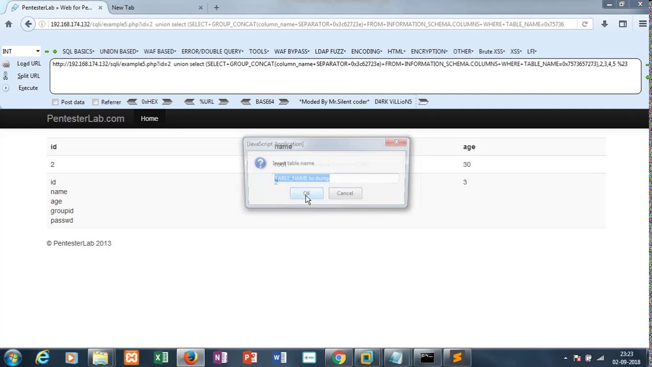 Web For Pentester SQL Injection Example 5 Solution