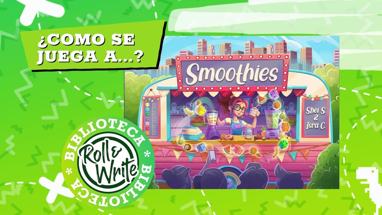 Como se Juega a Smoothies en castellano (Juego de Mesa  Roll & Write )