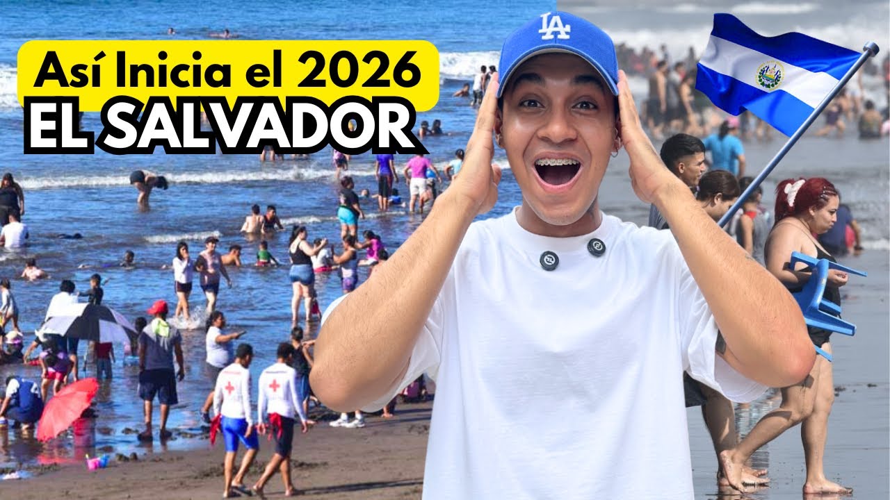 As&iacute; reciben el 2026 en las Playas de El Salvador 😱🇸🇻LLENO TOTAL 😱😱