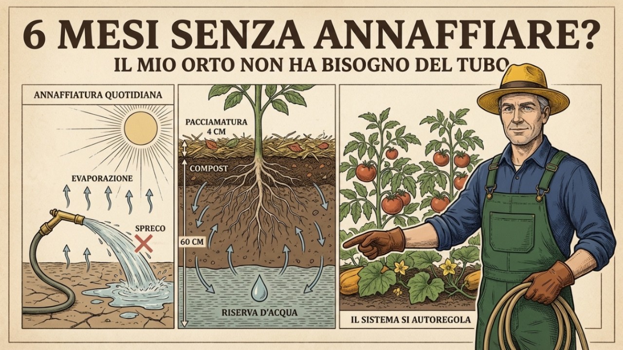 Non annaffio il mio giardino da 6 mesi: ecco il mio sistema