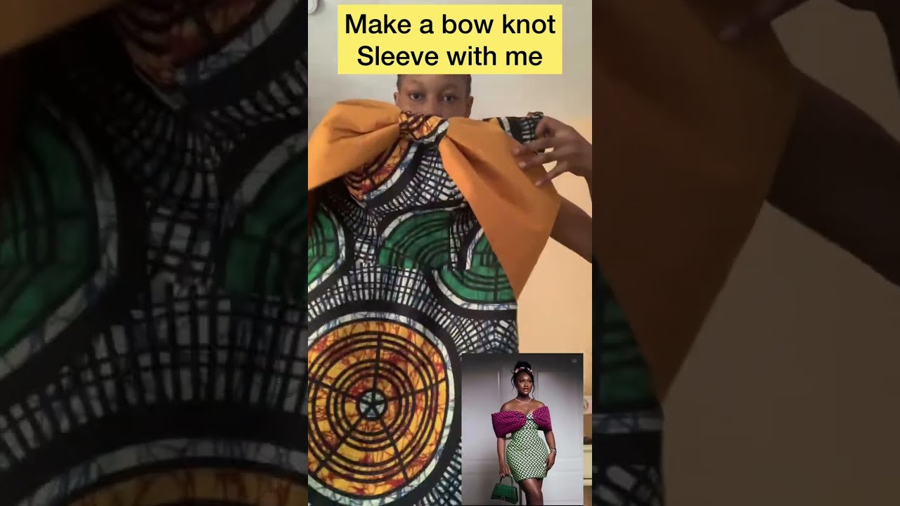 How to make a bow knot sleeve.