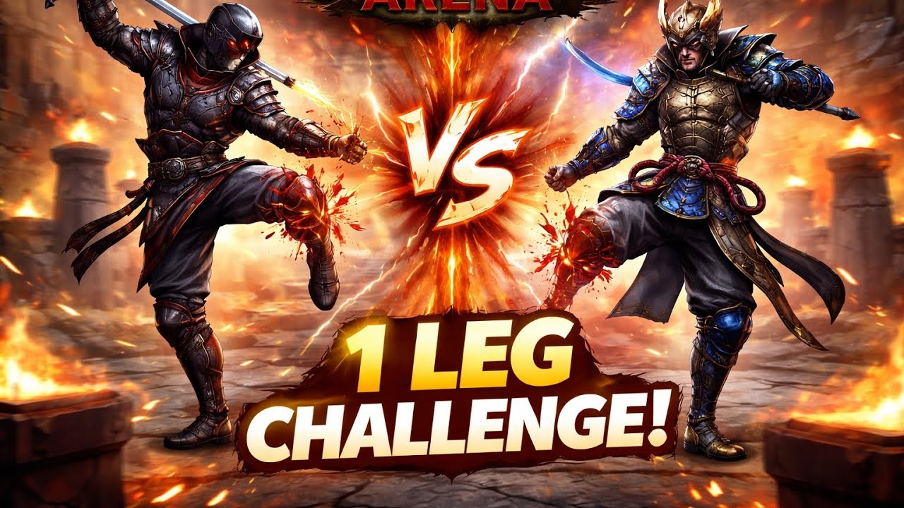 One leg 🦵challenge in shadow fight 4 arena || Gamer Yodha ||