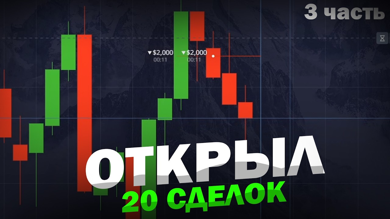 ОТКРЫЛ 20 СДЕЛОК ЗА ТОРГОВУЮ СЕССИЮ. 3 часть