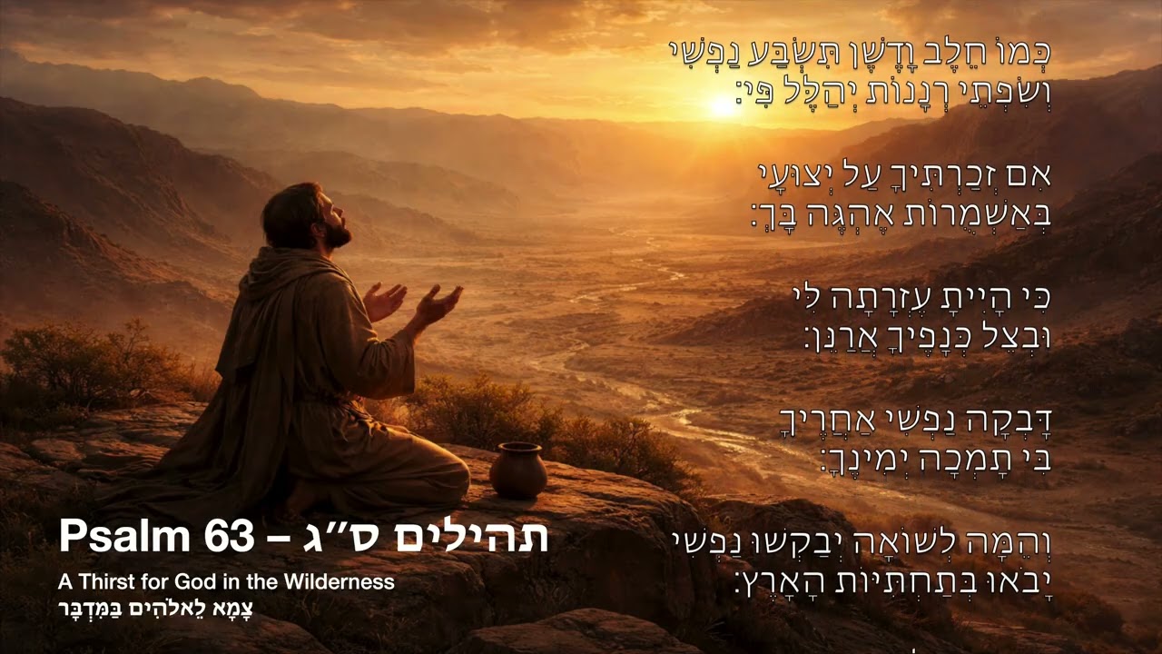 Psalm 63 – תהילים ס״ג – Hebrew Version | Psalms Music Project