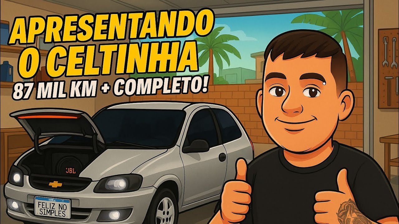 APRESENTANDO MEU CELTINHA 2003, 87 MIL KM + SOM JBL, COMPLETÃO!