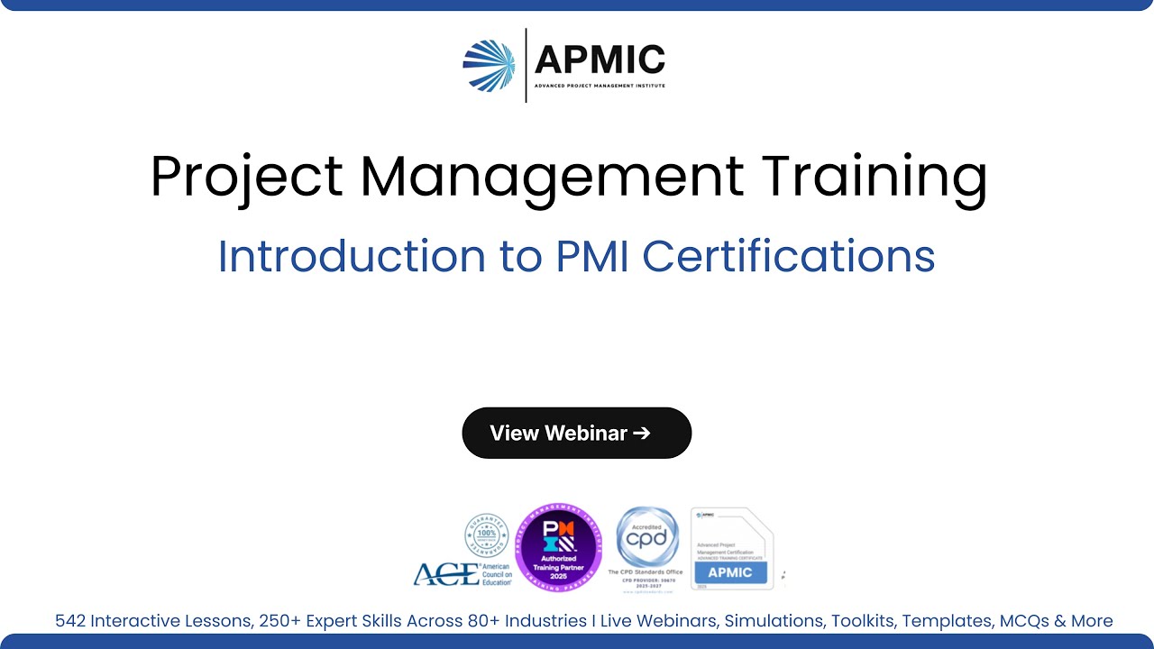 Introduction to PMI Certifications and Exam Alignment | Advanced Project Management Certification