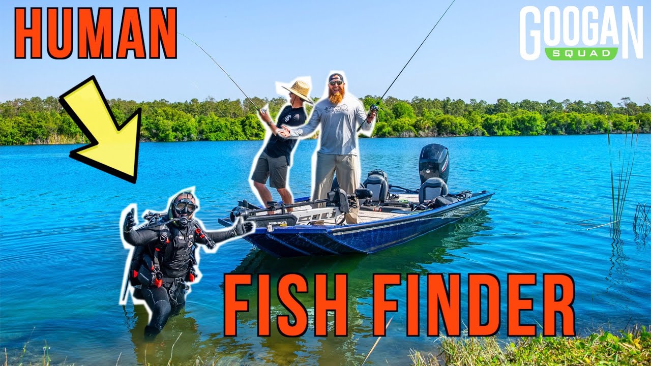 FISHING ABANDONED CLEAR Water ROCK QUARRY! (HUMAN FISH FINDER)