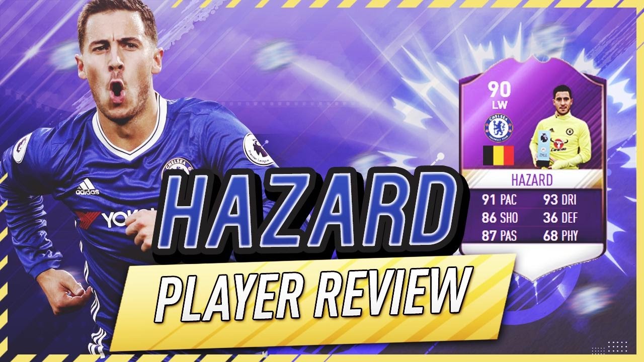 FIFA 17 UT - POTM Eden Hazard (90) Player Review w/Gameplay & In-Game Stats
