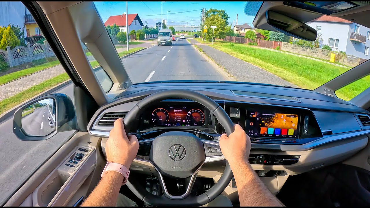 NEW Volkswagen Multivan T7 2023 [2.0 TDI 150HP] |0-100| POV Test Drive #1861 Joe Black