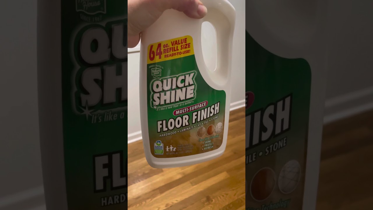 Quick shine floor cleaner