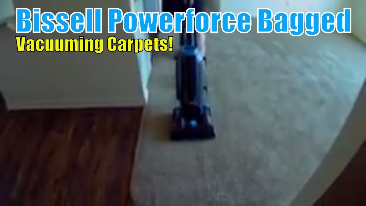 Bissell Powerforce Bagged Vacuum In Use