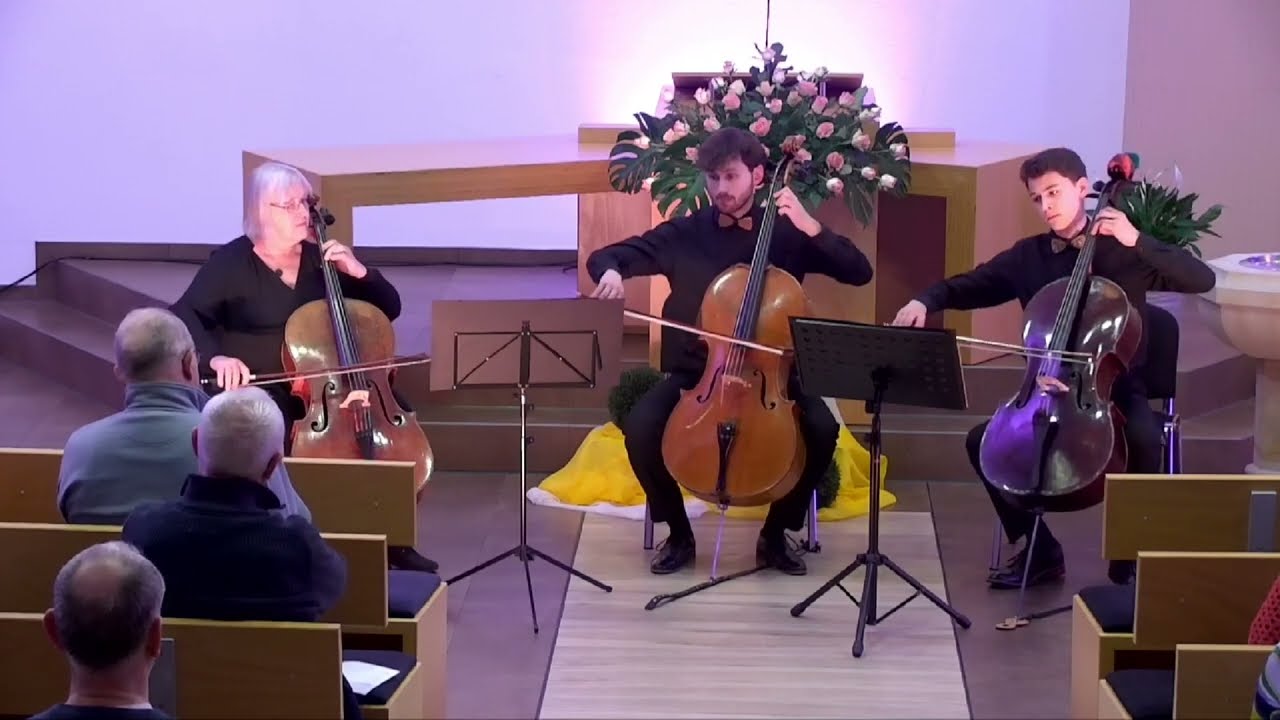 J. Klengel, Kleine Suite für drei Violoncelli op. 59 ,1. Andante