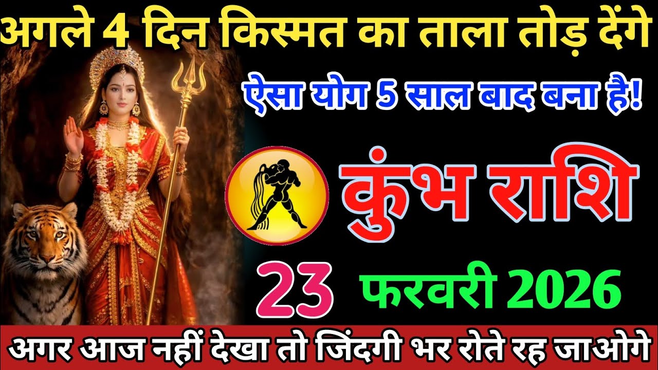 #कुंभ_राशि अगले 4 दिन किस्मत का ताला तोड़ देंगे ऐसे योग 5 साल बाद बना है #kumbhrashifal 