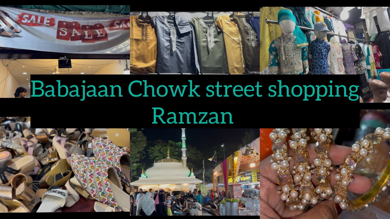 Babajaan chowk street shopping for Ramzan Eid | Sale | Camp shopping place for Eid