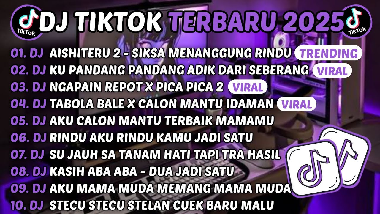DJ TIKTOK TERBARU 2025-🎵DJ AISHITERU 2 - SIKSA MENANGGUNG RINDU🎵DJ CINTA DARI SEBERANG FULL ALBUM