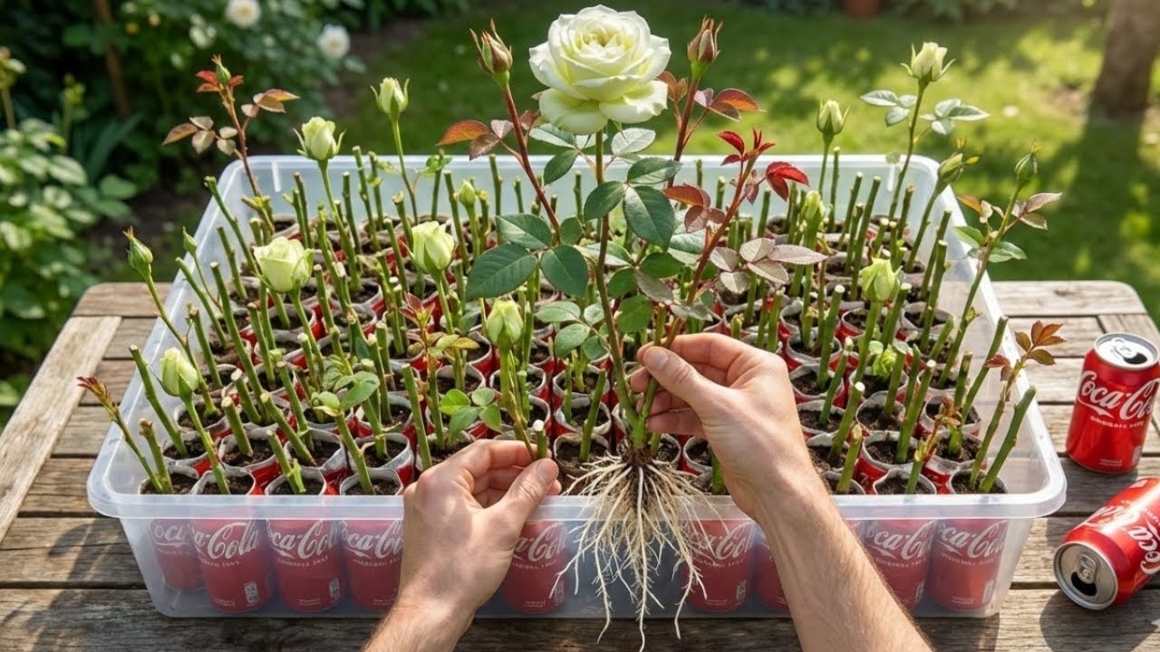 Propagating roses using Coca-Cola / The results are surprising.