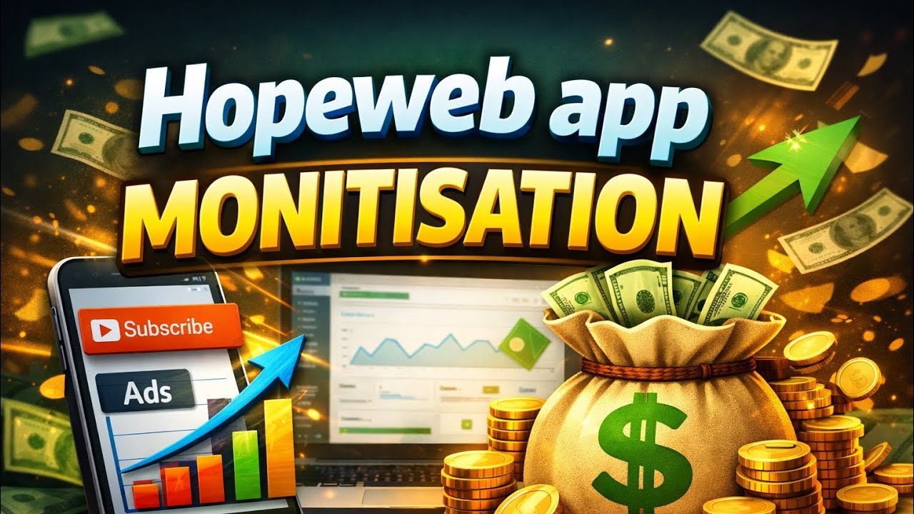 HopeWeb App monitisation | How to Apply Hopeweb App monitisation | 
