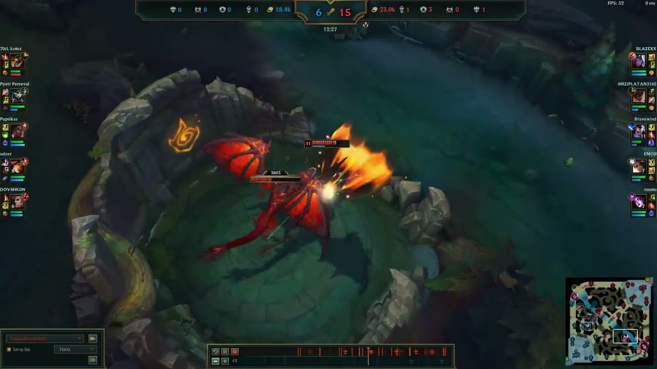 LOL - Yasuo Tek başına oyun taşıma ! Hızlı mod ! Muhteşem final.