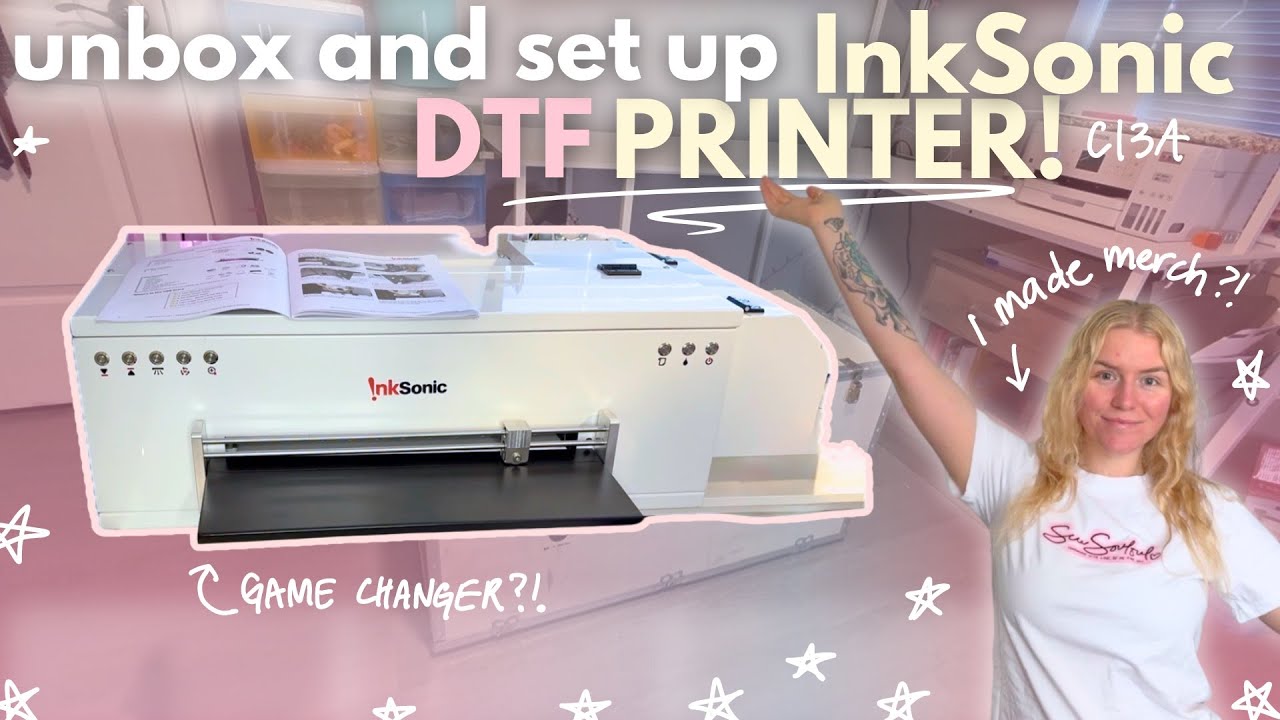this could be a GAME CHANGER 😳 | InkSonic R1390 DTF Printer C13A 🖨️  from unboxing to first print ⭐️