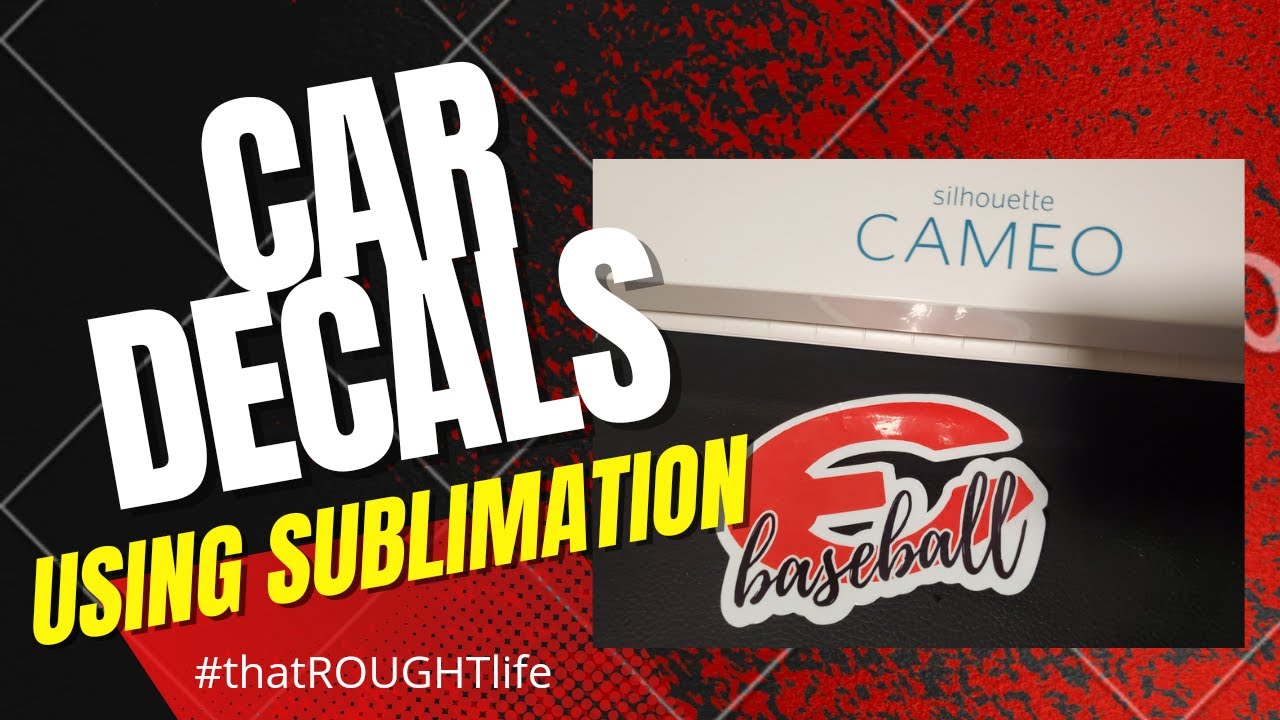 Using sublimation to make car decals.