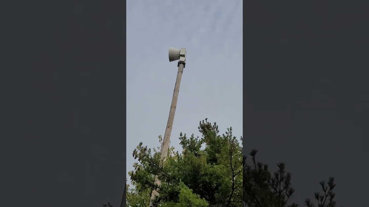 odd siren test. 1 minute alert