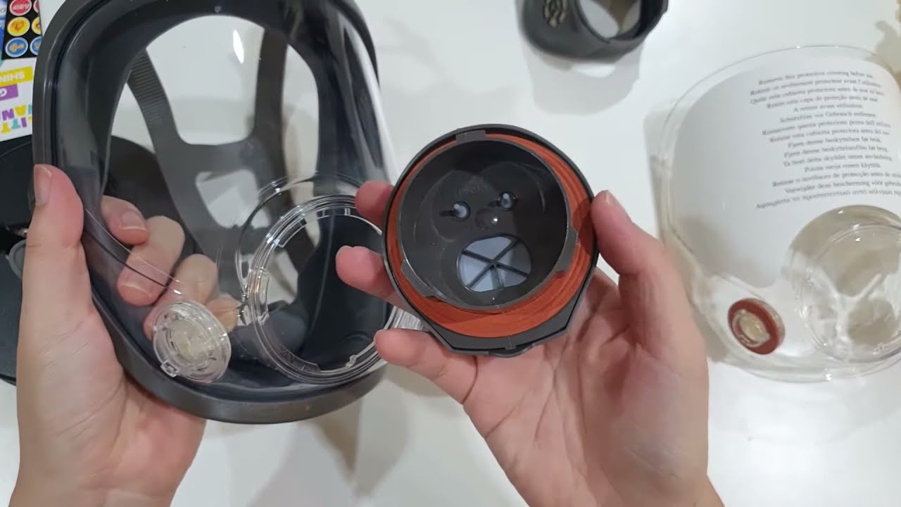 Changing 3M 6900 full face respirator visor