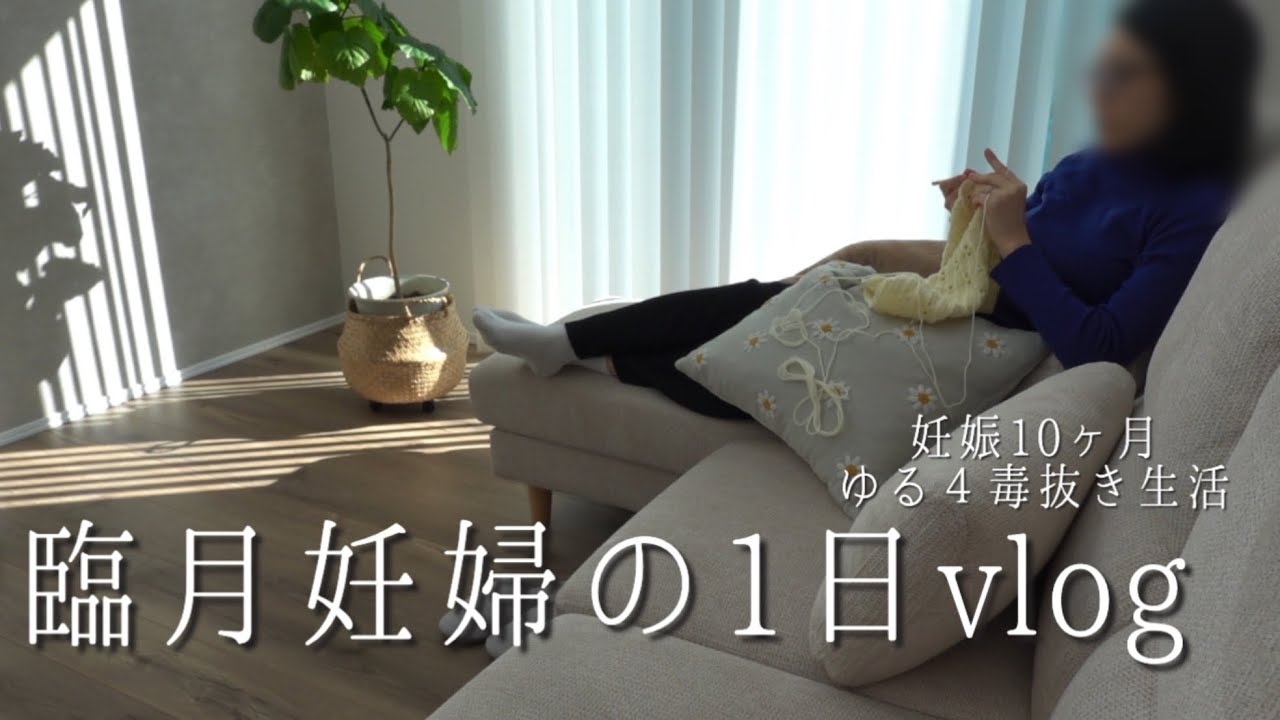 【vlog】臨月妊婦の１日🌼 食事記録🍚産休中1人で過ごす平日