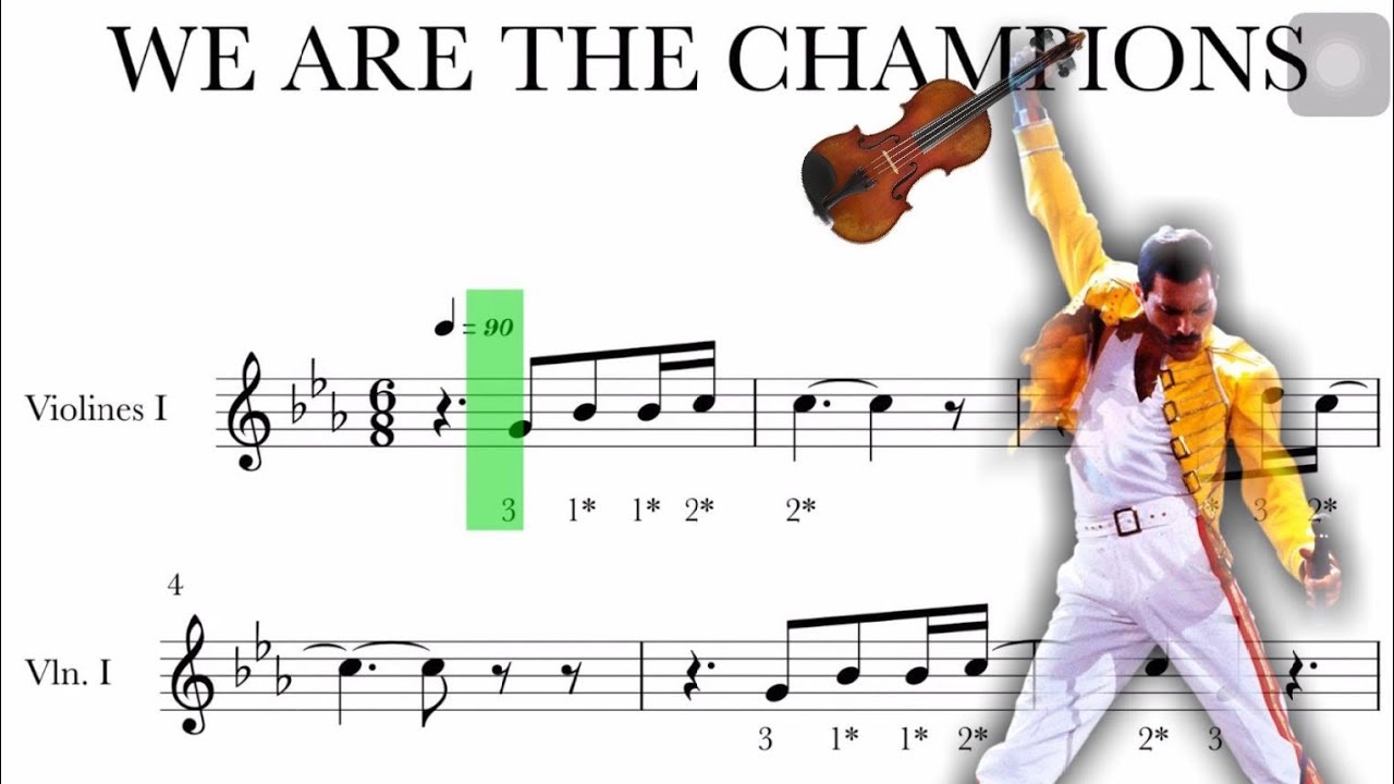 WE ARE THE CHAMPIONS - VIOLIN 🎻