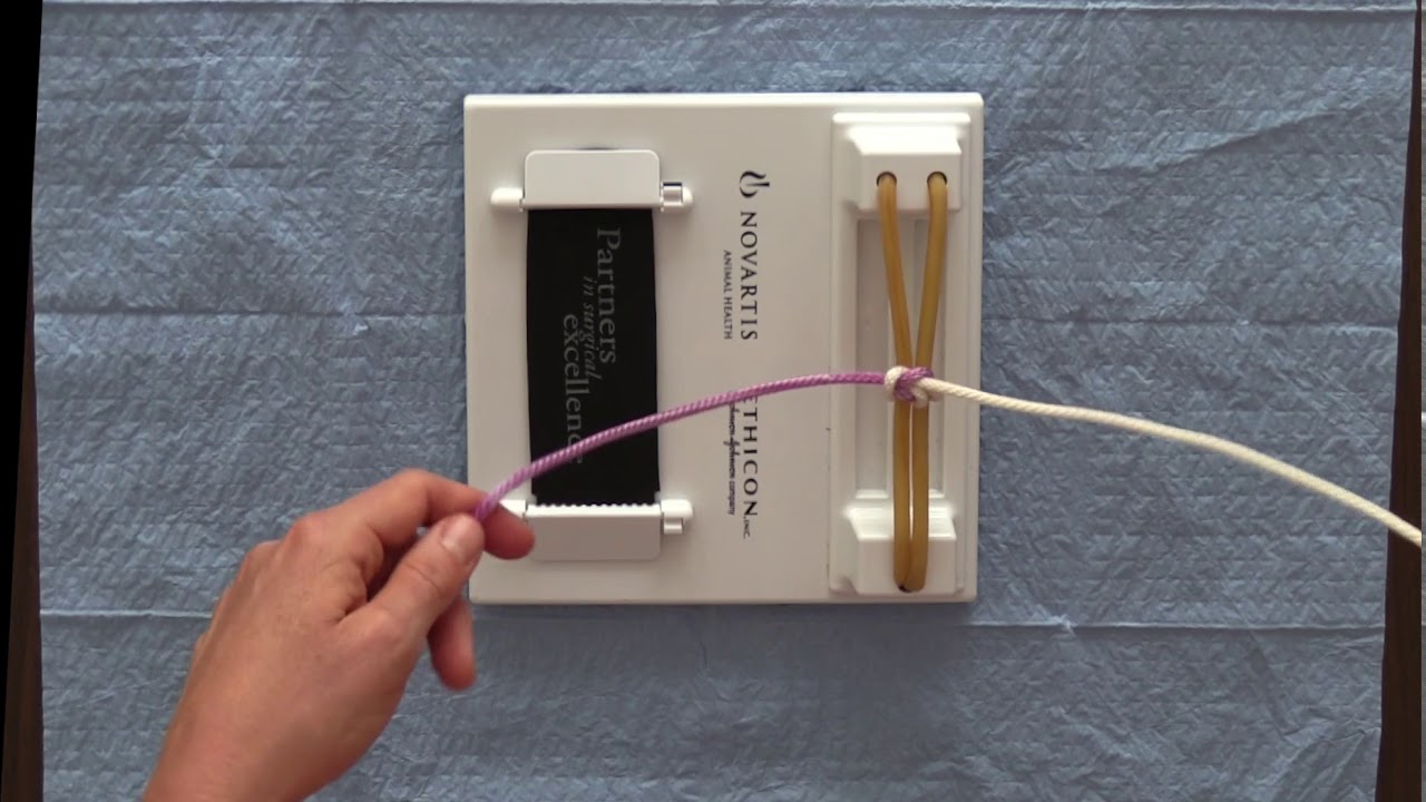 Двуручный хирургический узел