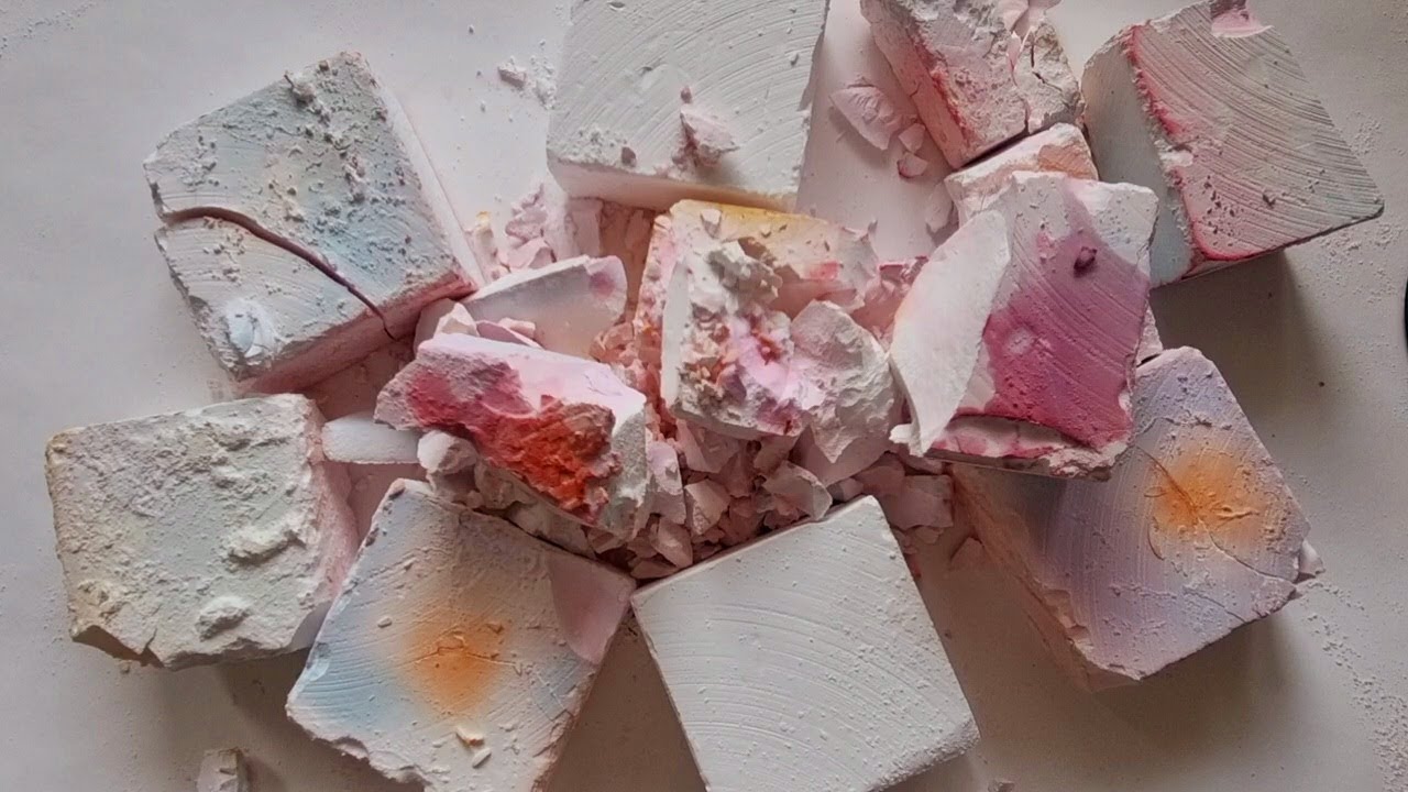 💗Pink Dyed Fresh Gym Chalk Crumbles💗ASMR Relaxing Video💗Anxiety &Stress Relief💗Calm your mind💗