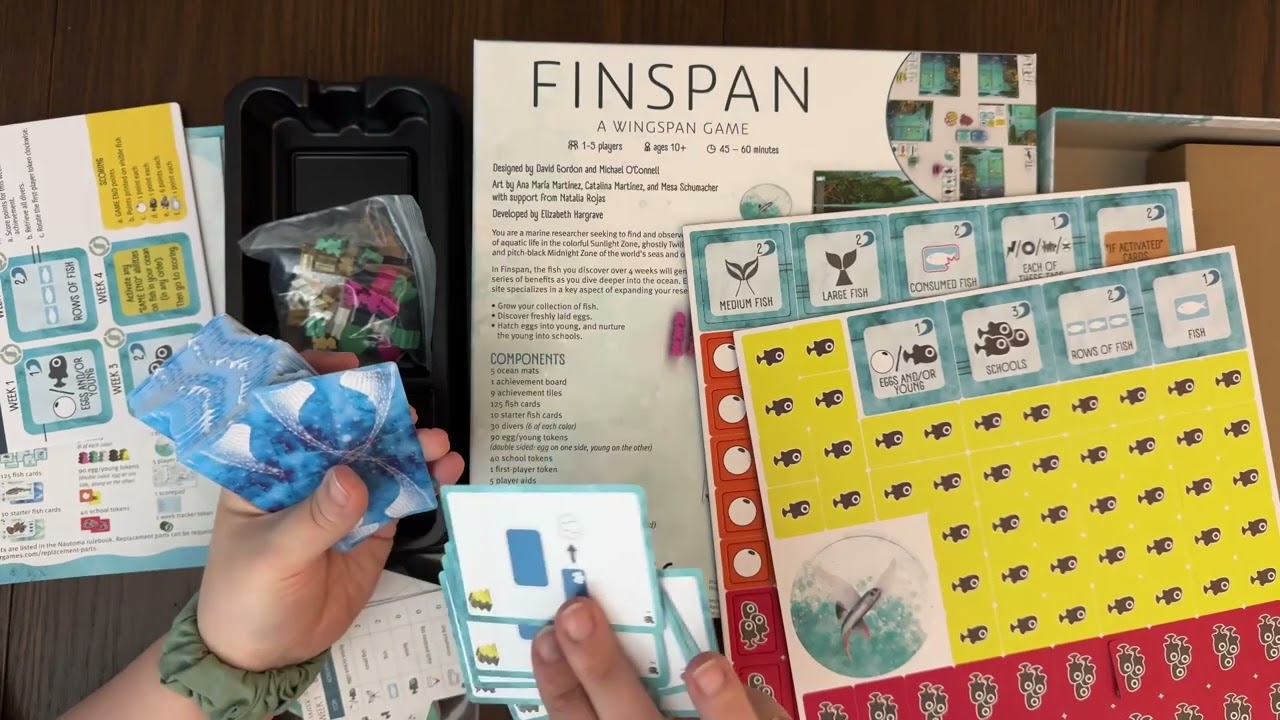 Finspan Board Game - Unboxing and Reboxing
