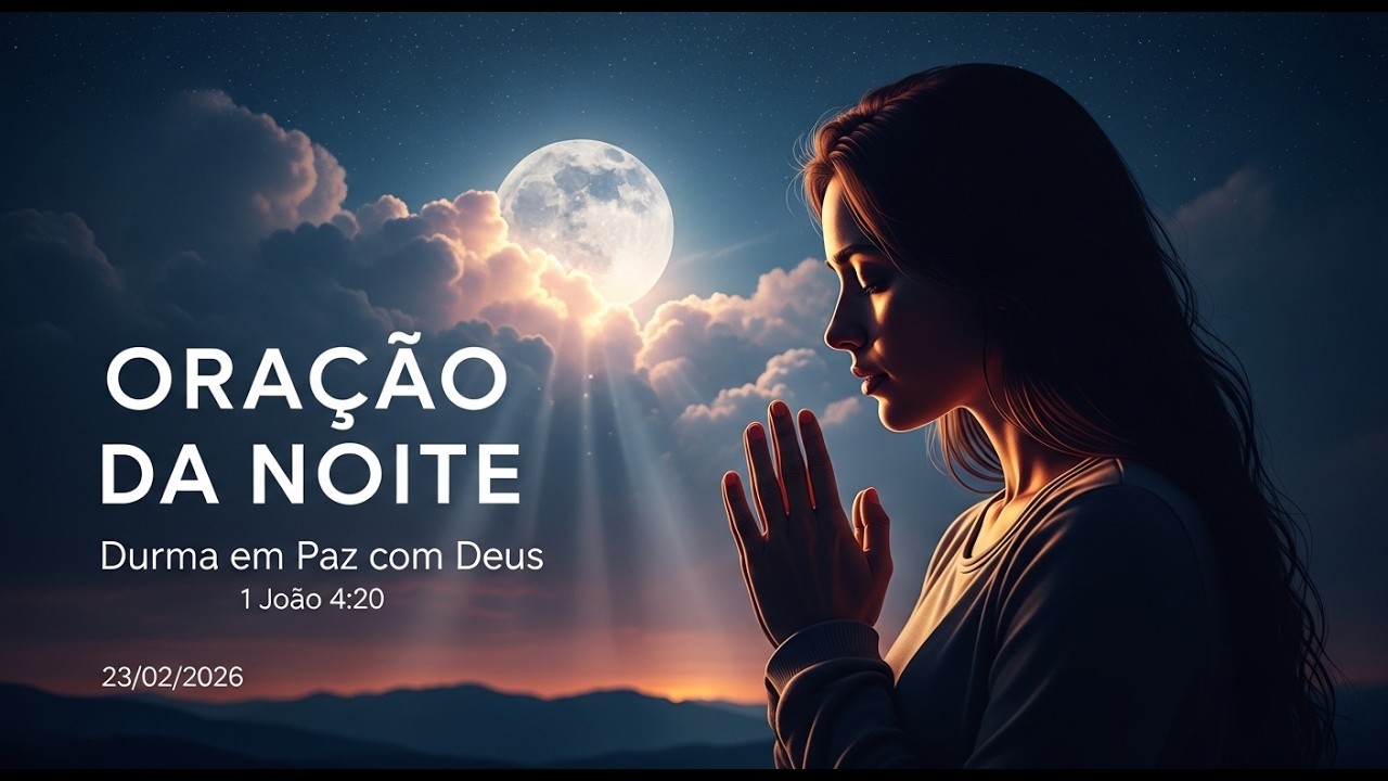 ORAÇÃO DA NOITE DE HOJE 🙏 Segunda-feira (23 de Fevereiro de 2026) | Durma em Paz com Deus