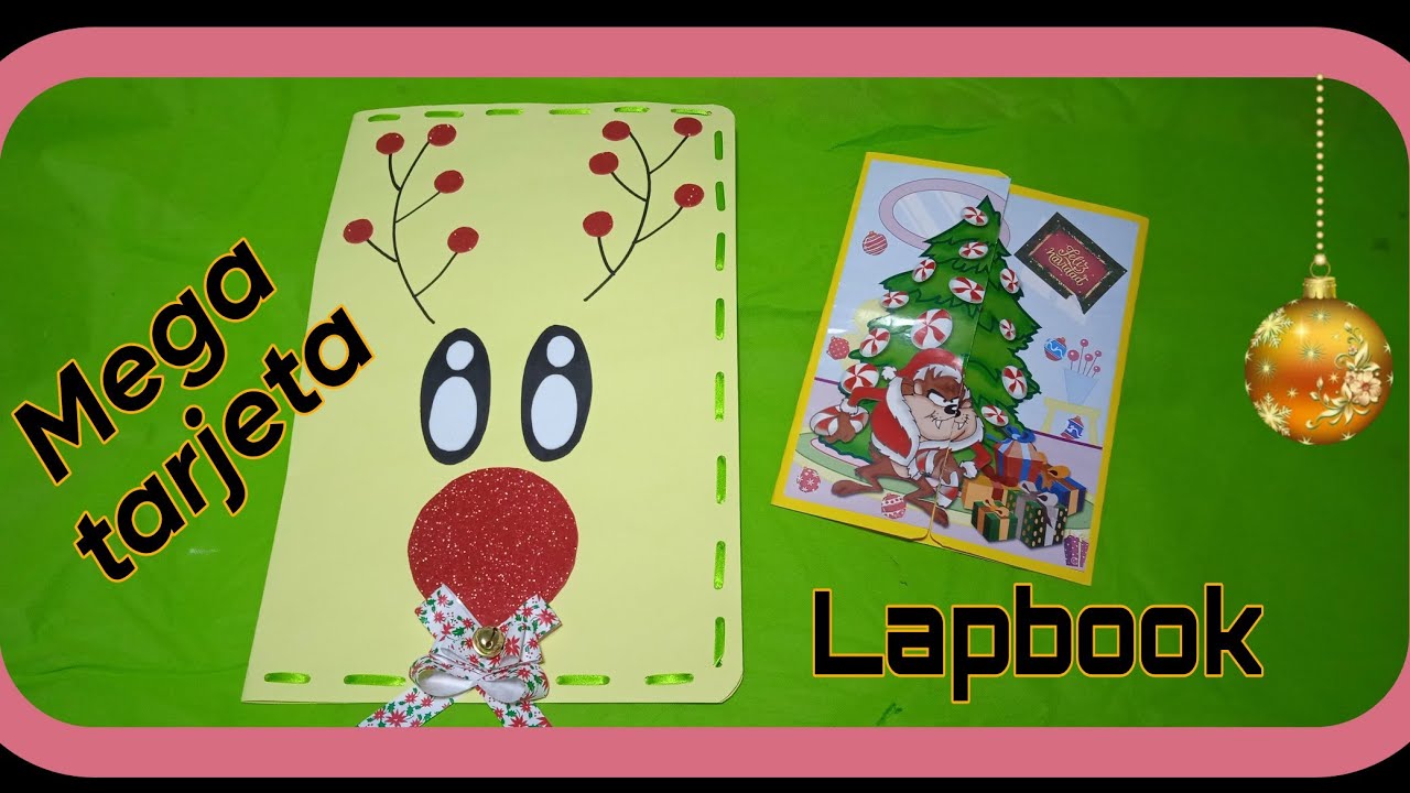 Mega tarjeta navideña y lapbook