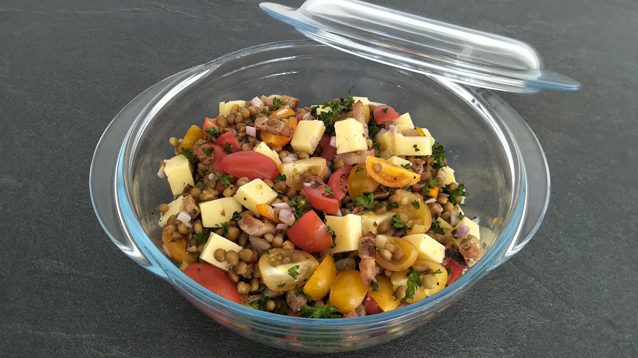 Salade de lentilles à la paysanne 🍽️ Les lentilles, bienfaits et apports nutritionnels .