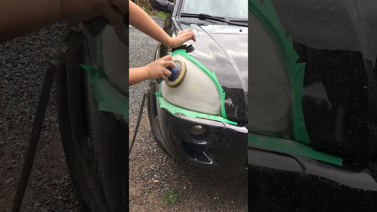 Como polir  farol de carro